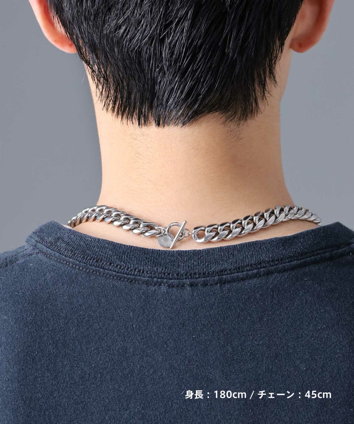 【WEB限定】ワイドチェーンネックレス/12mm幅キヘイ/サージカルステンレス