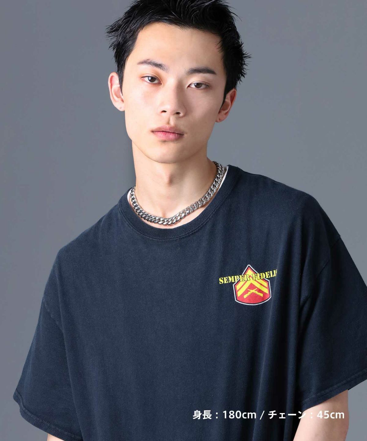 【WEB限定】ワイドチェーンネックレス/12mm幅キヘイ/サージカルステンレス