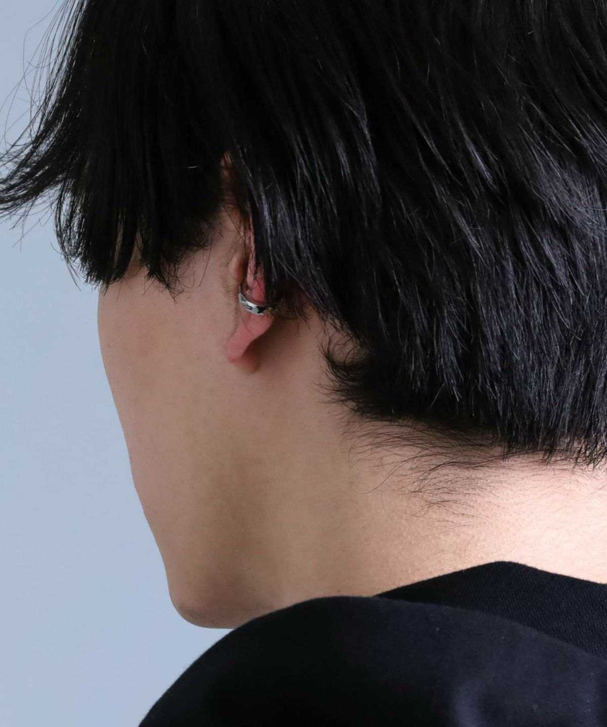 【限定展開】カッティングイヤーカフ/シルバー/サージカルステンレス316L（金属アレルギー対応）