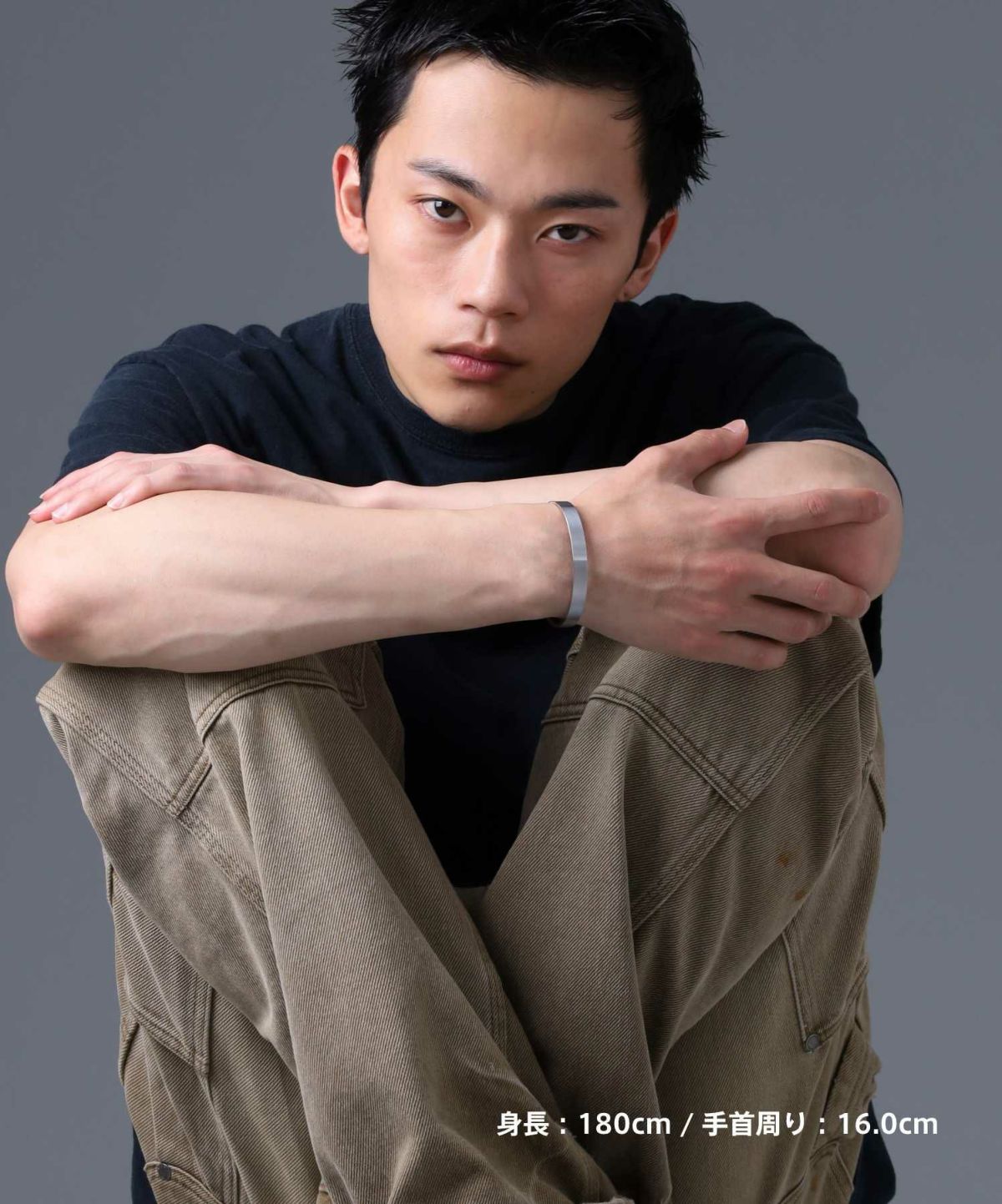 【WEB限定】ワイドストレートバングル/サージカルステンレス