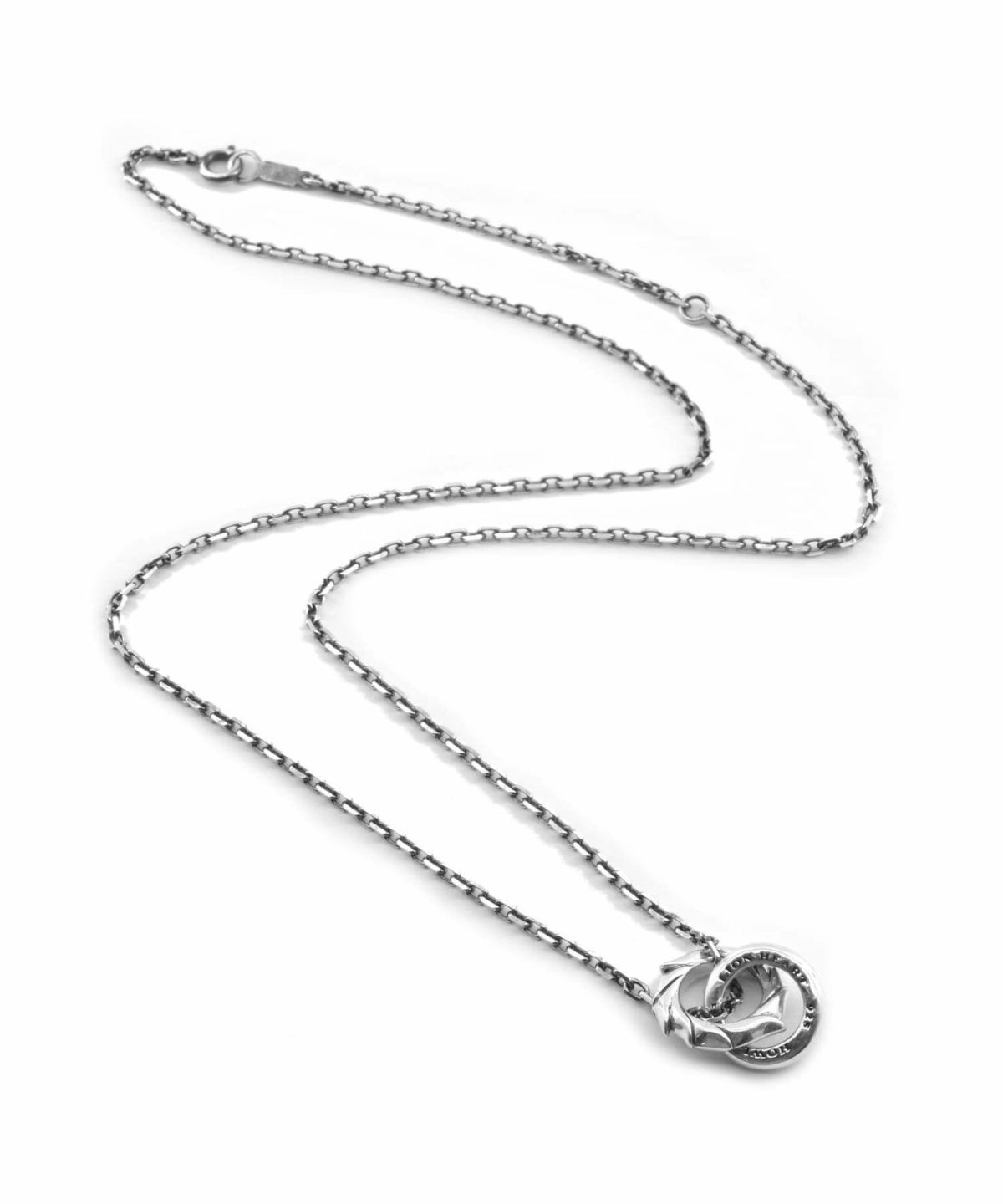 タテガミダブルリングネックレス/シルバー925