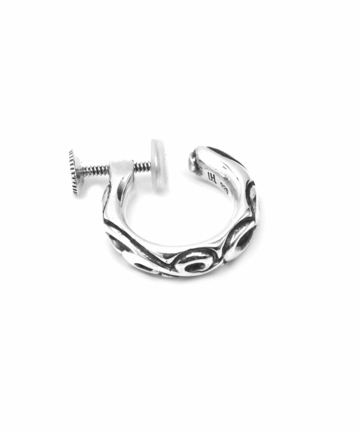 シルバーイヤリング/タテガミスクロール/シルバー925