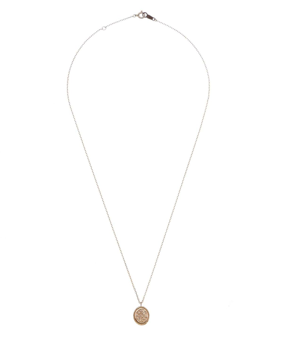 クレストプチネックレス/K10ゴールド