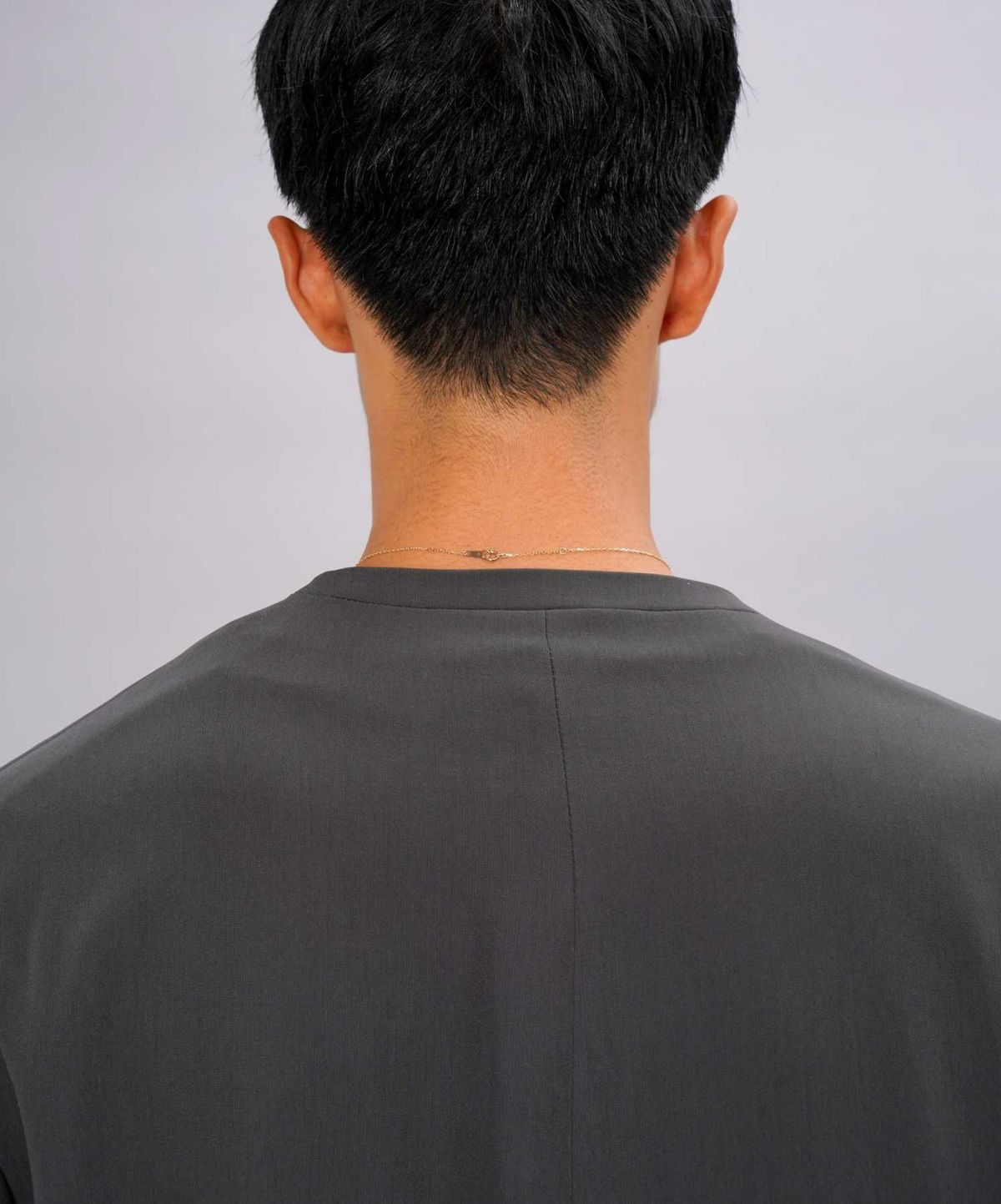 カッティングダブルリングプチネックレス/K10ゴールド