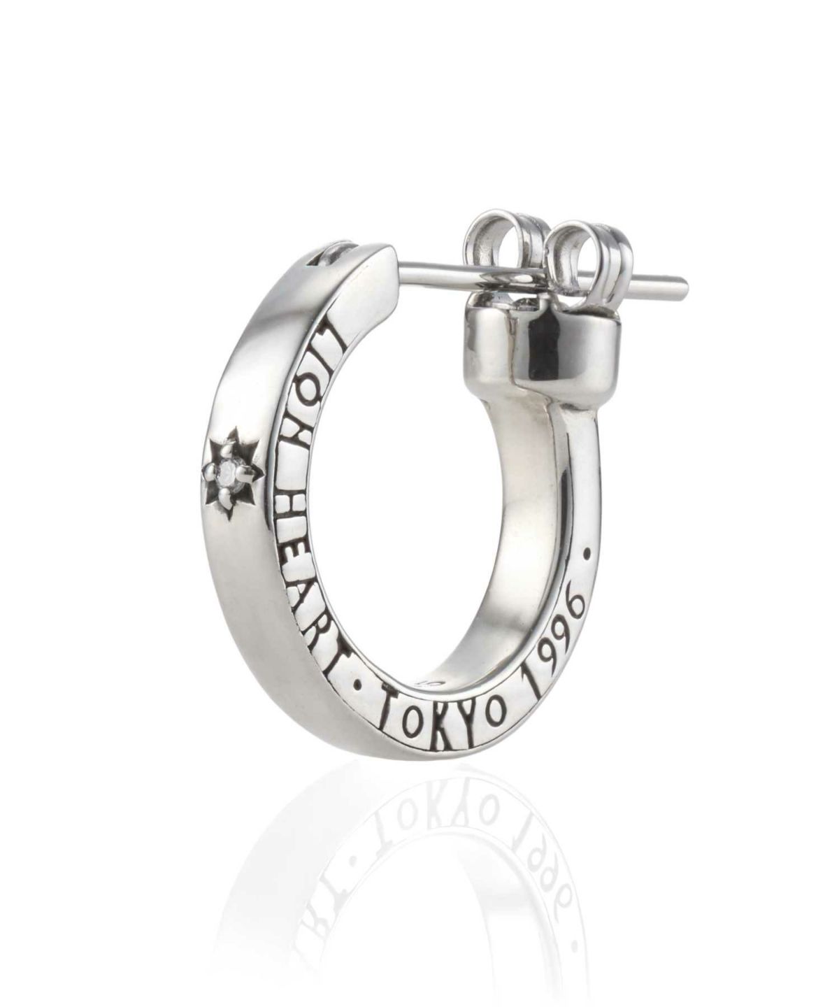 クロッシングピアス/ELプレーンフープ/S SIZE/シルバー925