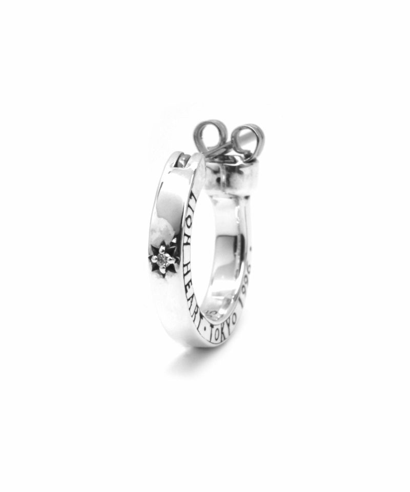 クロッシングピアス/ELプレーンフープ/S SIZE/シルバー925