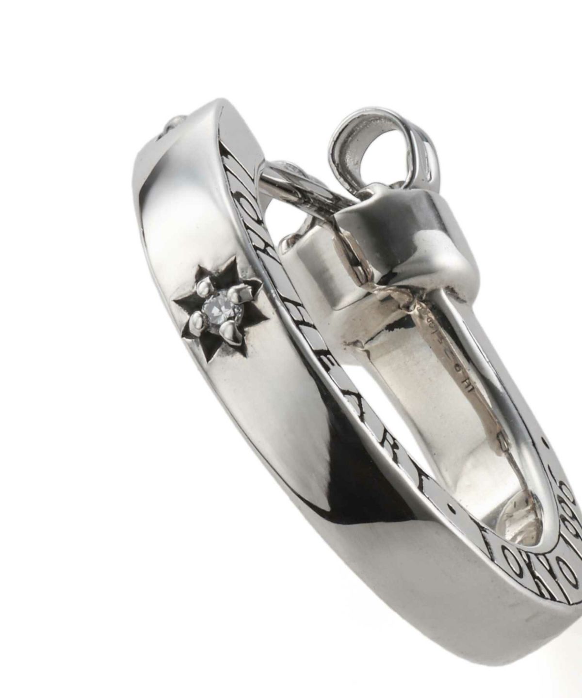 クロッシングピアス/ELプレーンフープ/S SIZE/シルバー925