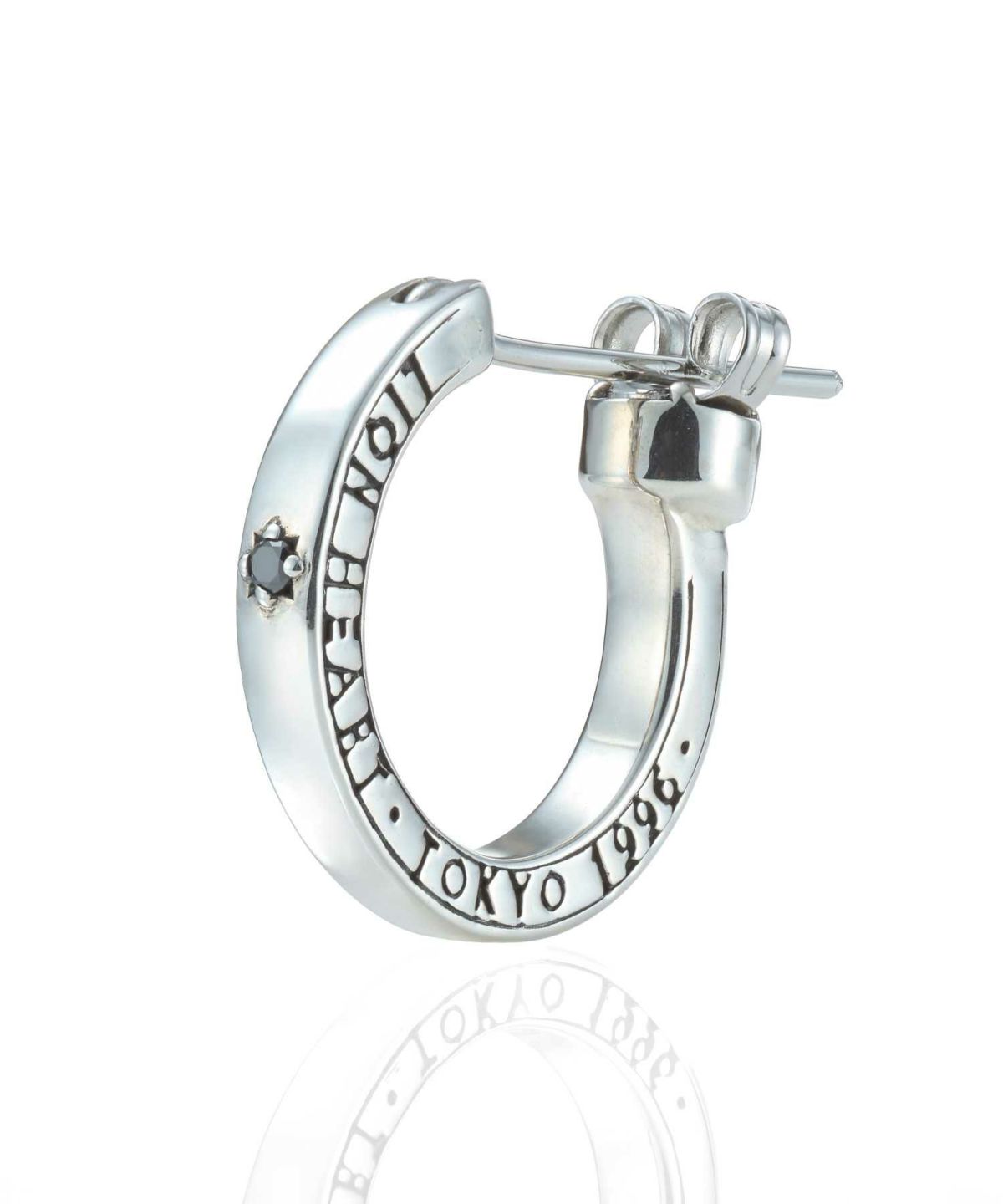 クロッシングピアス/ELプレーンフープ/M SIZE/シルバー925