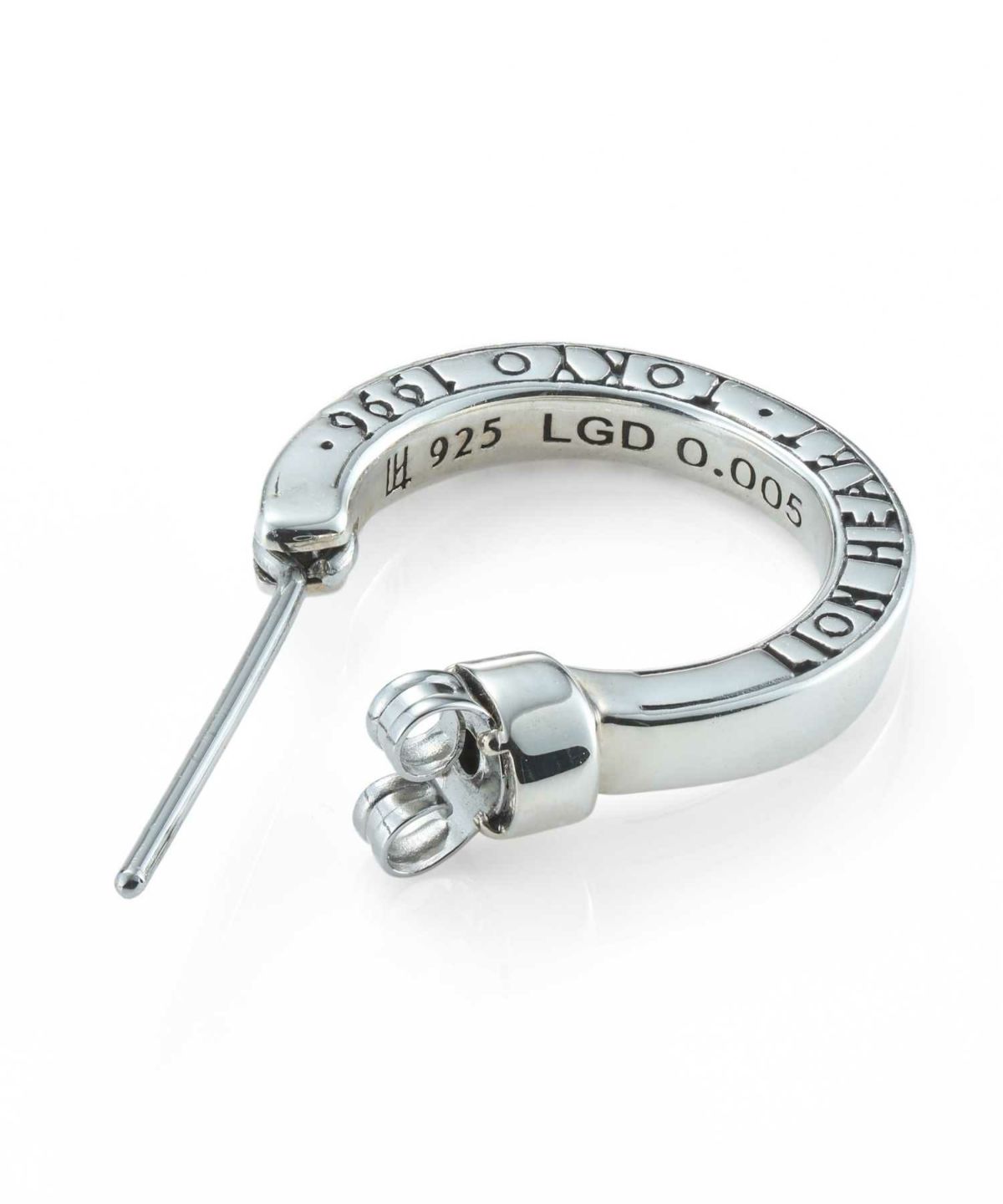 クロッシングピアス/ELプレーンフープ/M SIZE/シルバー925