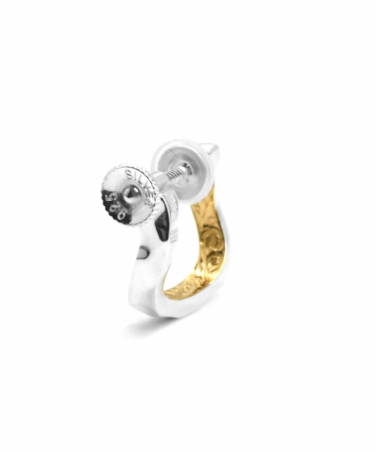 シルバーイヤリング/ウェーブシークレットヘリテイジ/シルバー925