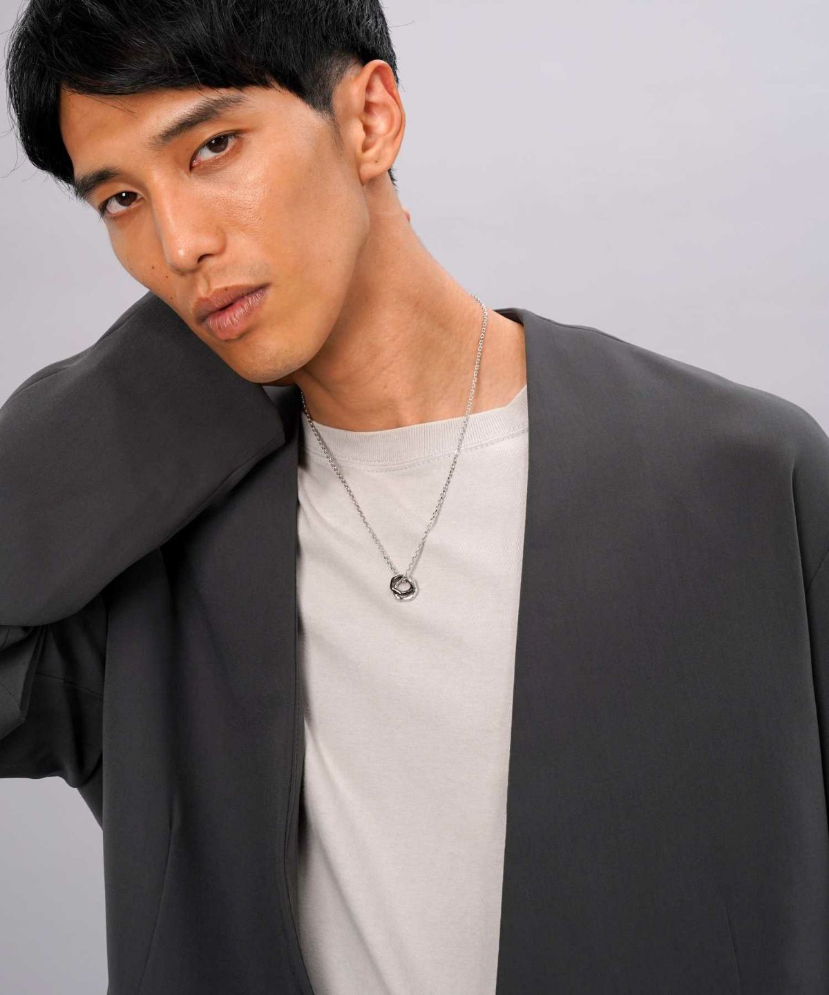 【ONLINE STORE 限定】ウォーターフロウダブルリングネックレス/シルバー925