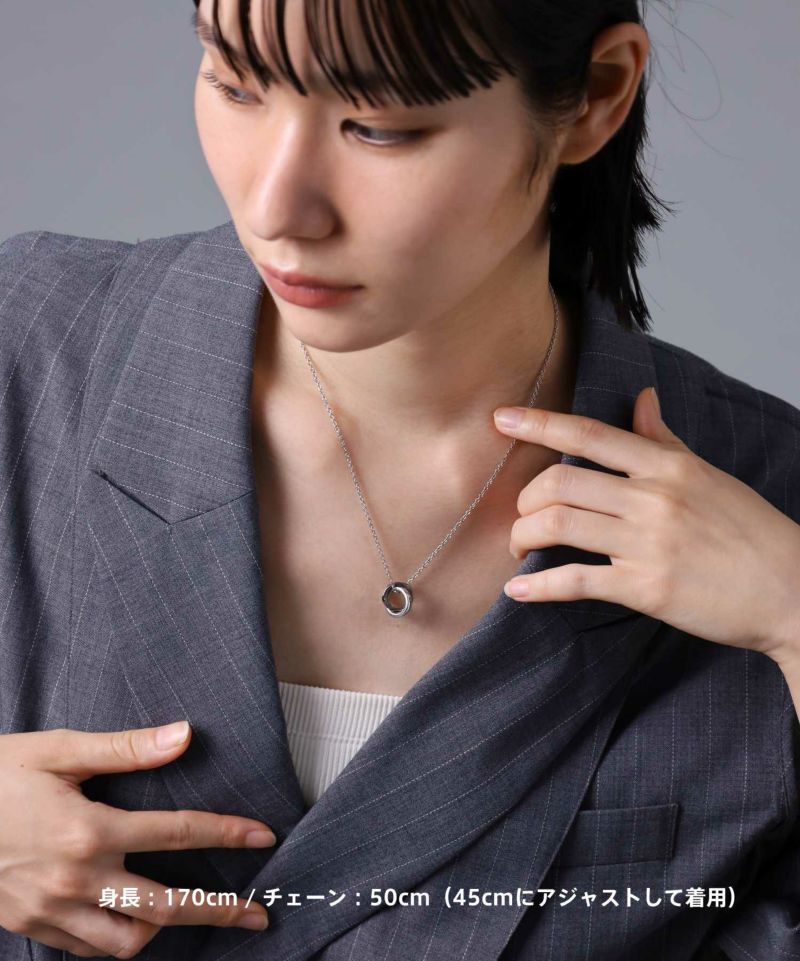 【即発】ライオンハート ネックレス ウェーブダブルリング ライオンハート ネックレス メンズ バース ウェーブ ダブル