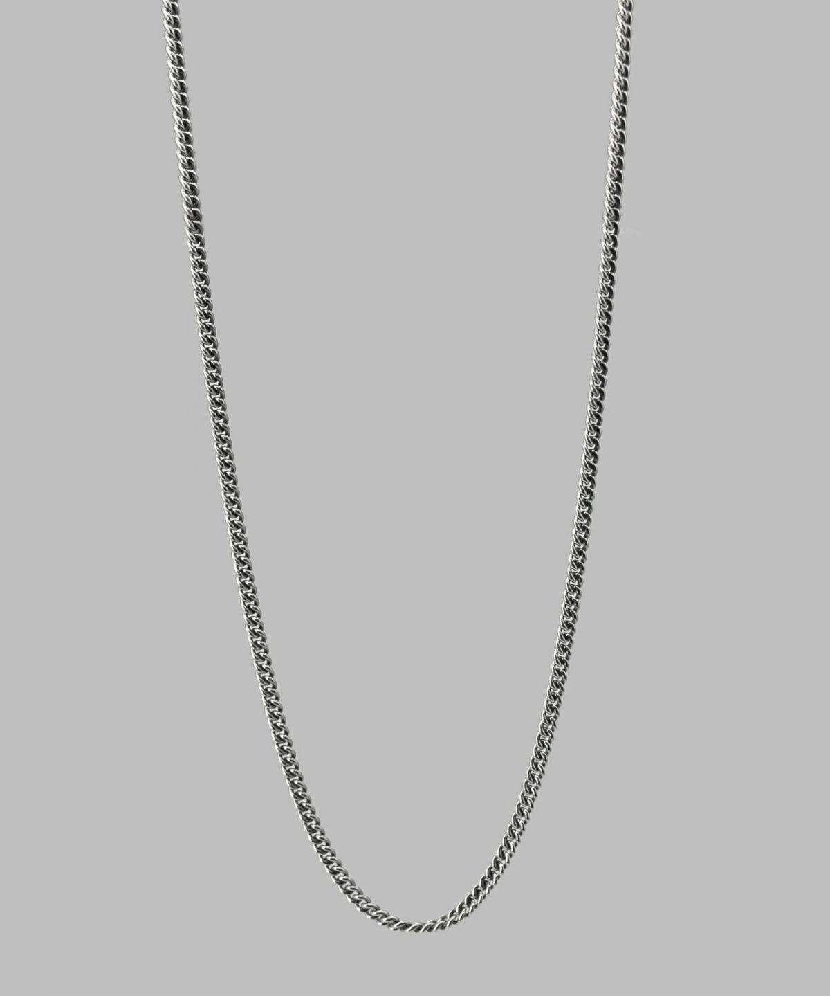 ラージシルバーチェーンネックレス/丸喜平/シルバー925