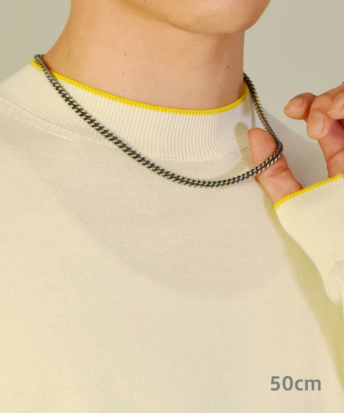 EXラージシルバーチェーンネックレス/丸喜平/シルバー925