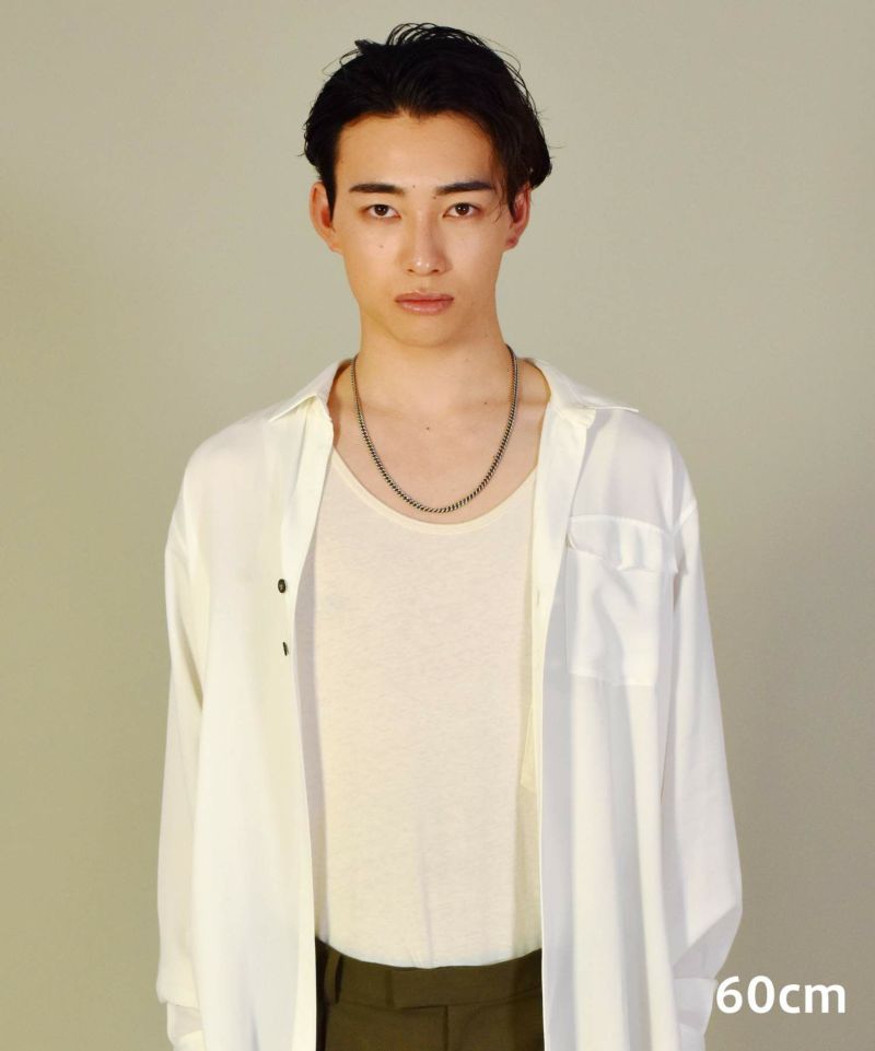 EXラージシルバーチェーンネックレス/丸喜平/シルバー925