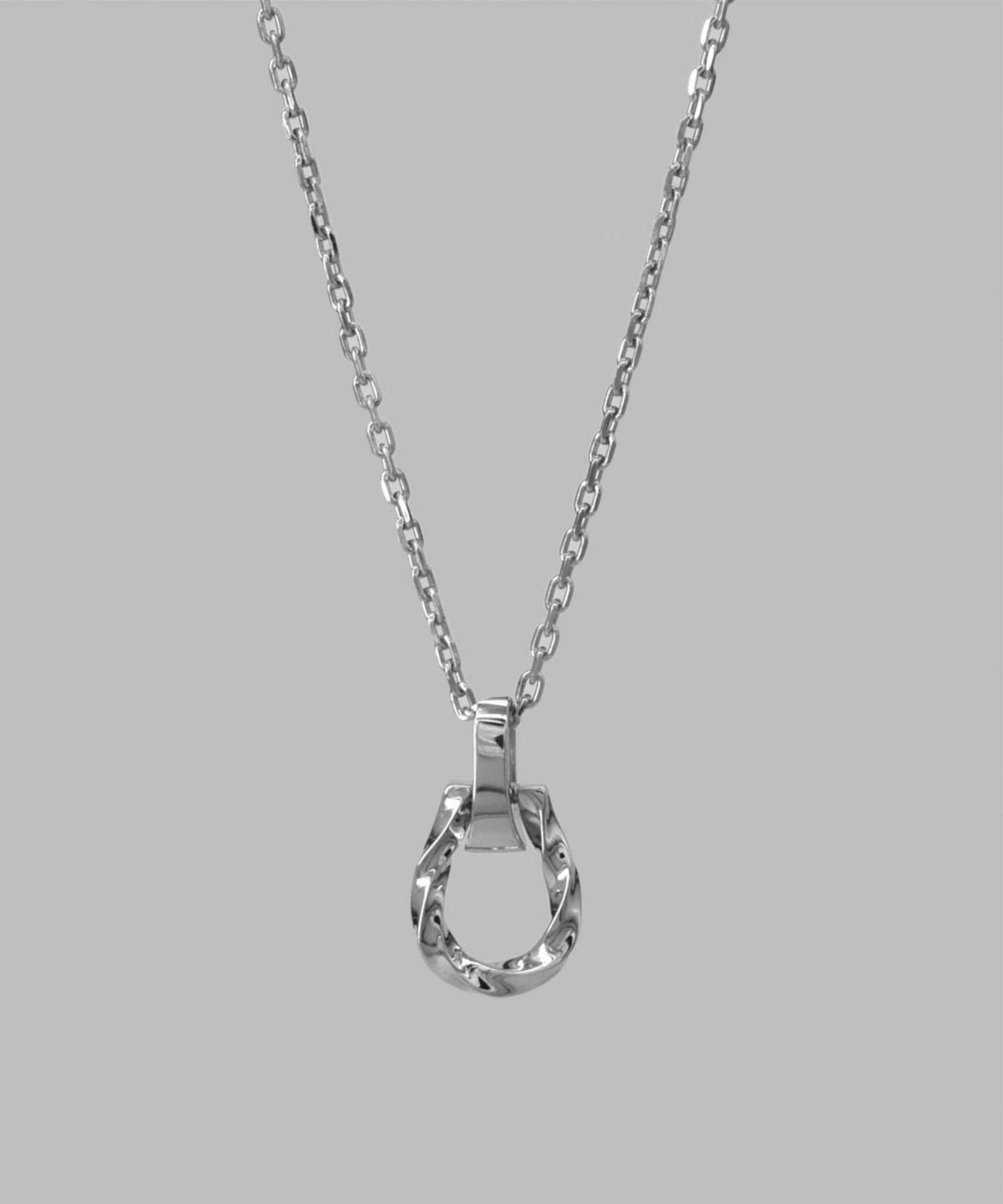 ツイストホースシューネックレス/シルバー925