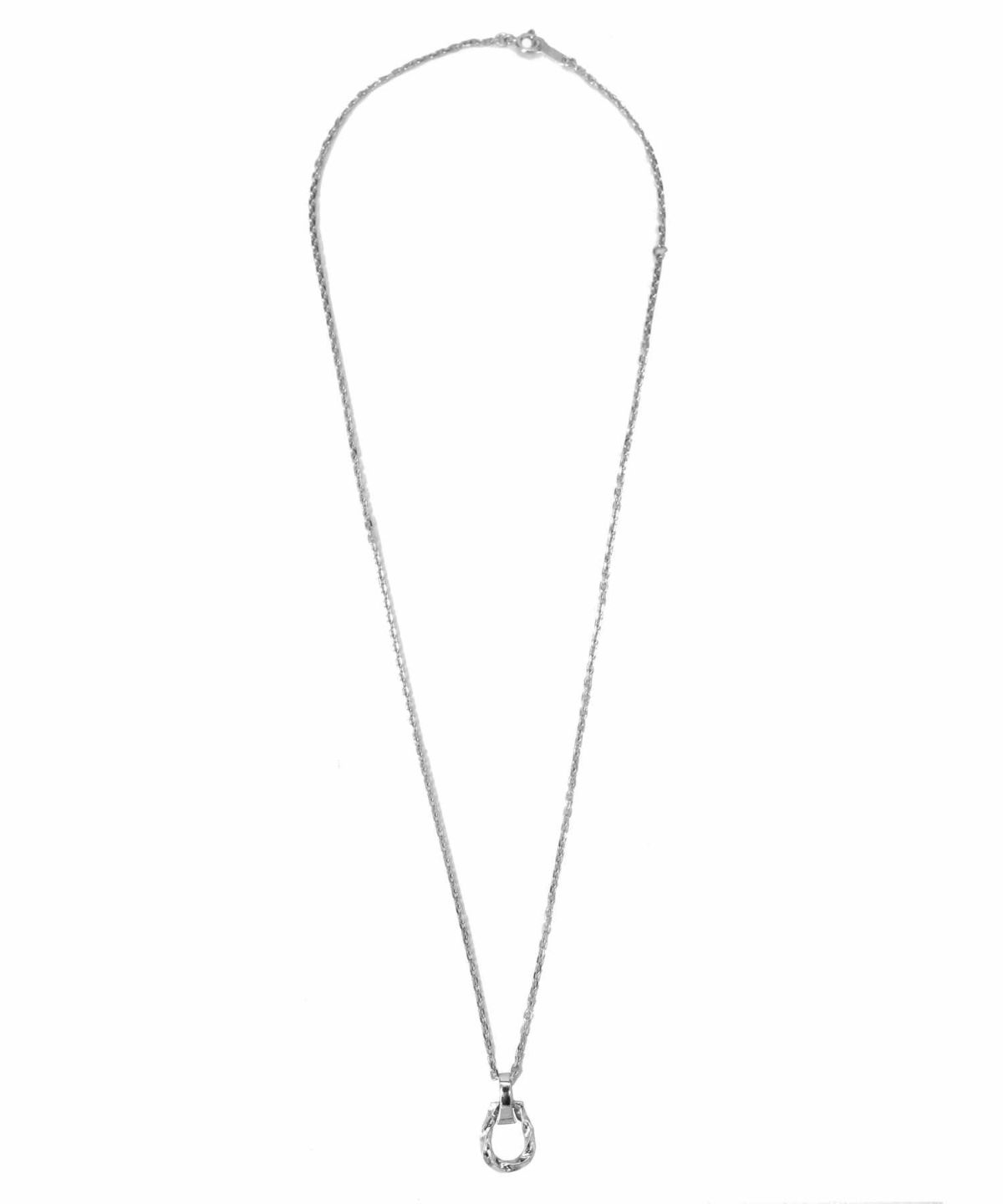 ツイストホースシューネックレス/シルバー925