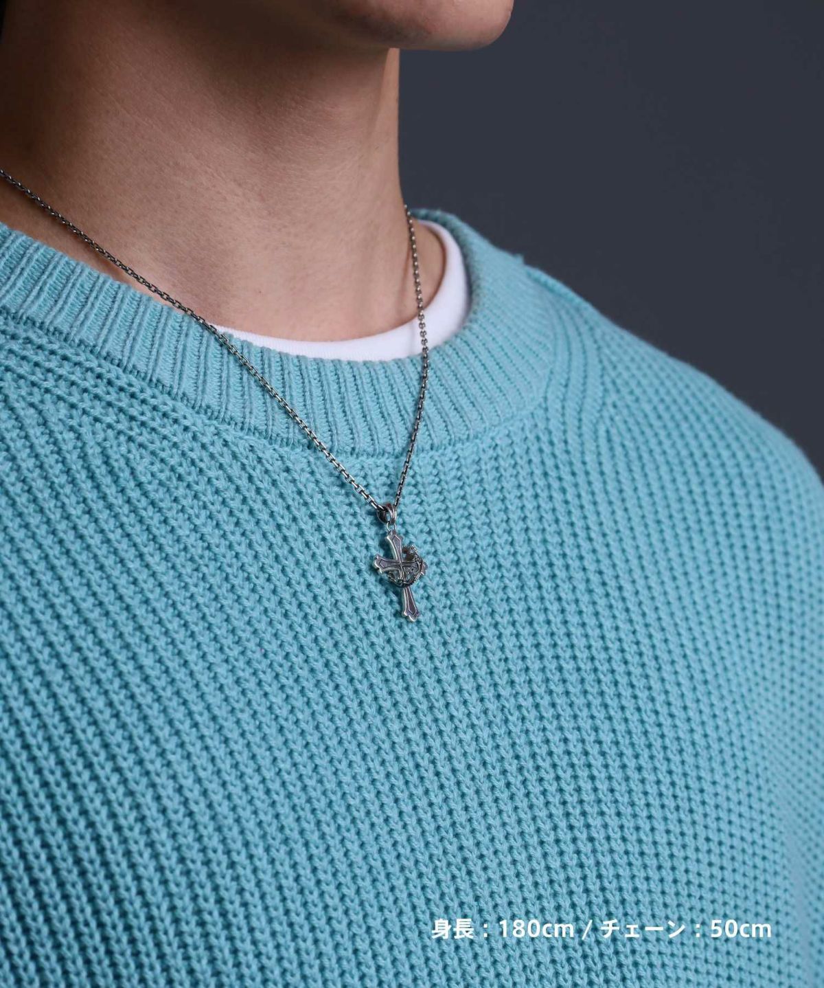 ハウリングクロスネックレス/S SIZE/シルバー925