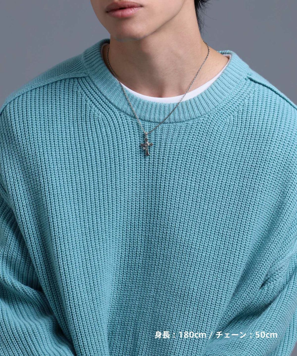 ハウリングクロスネックレス/S SIZE/シルバー925