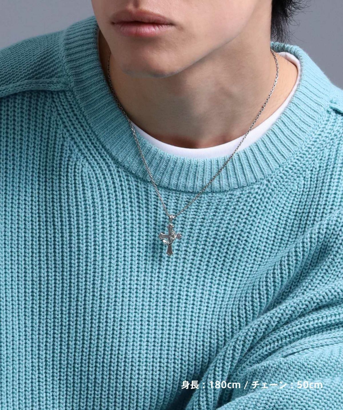 ハウリングクロスネックレス/S SIZE/シルバー925