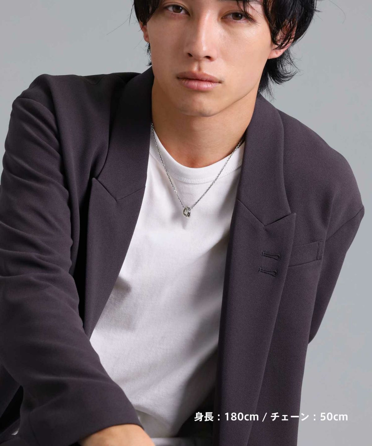 タテガミハウルダブルリングネックレス/シルバー925