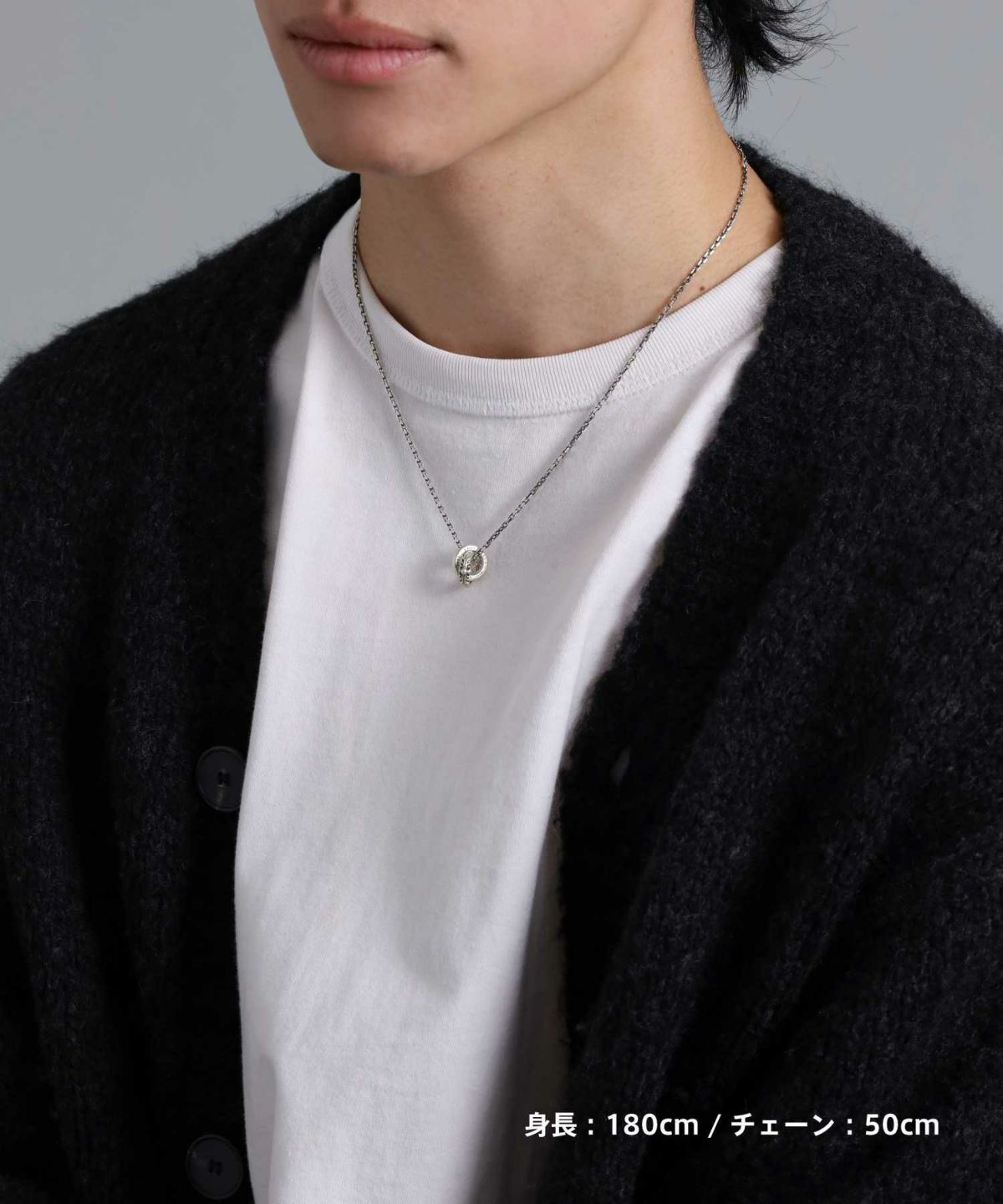 エンパイアダブルリングネックレス/シルバー925