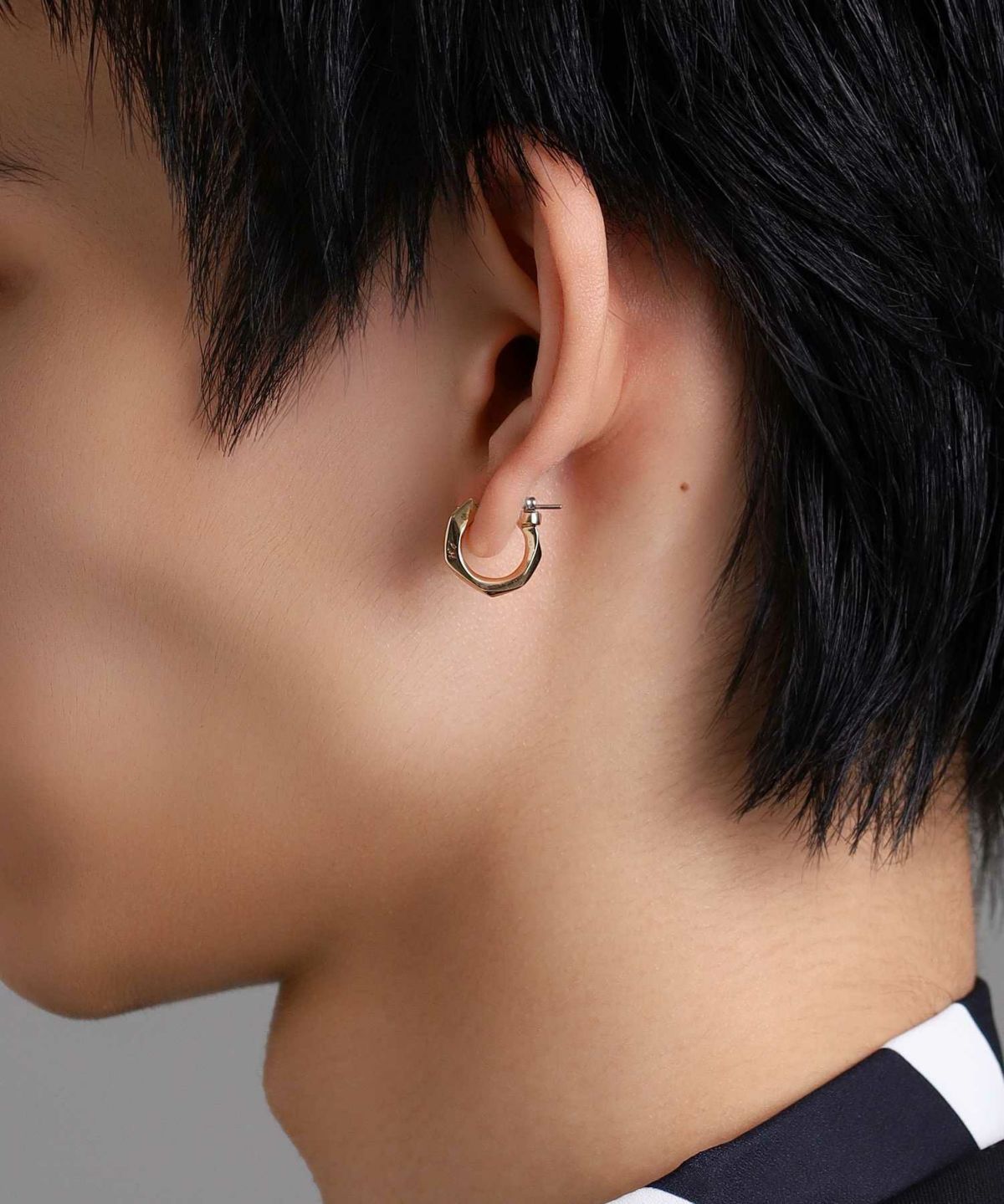 クロッシングピアス/リトルフラグメント/K10ゴールド