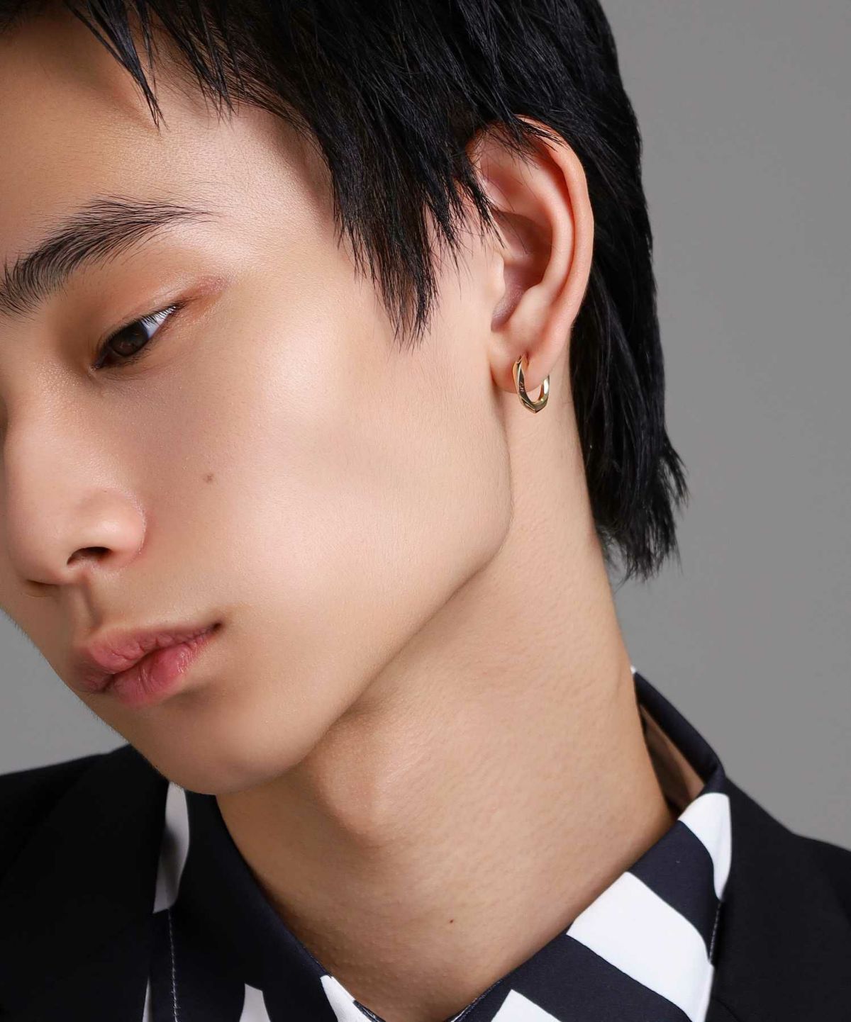 クロッシングピアス/リトルフラグメント/K10ゴールド