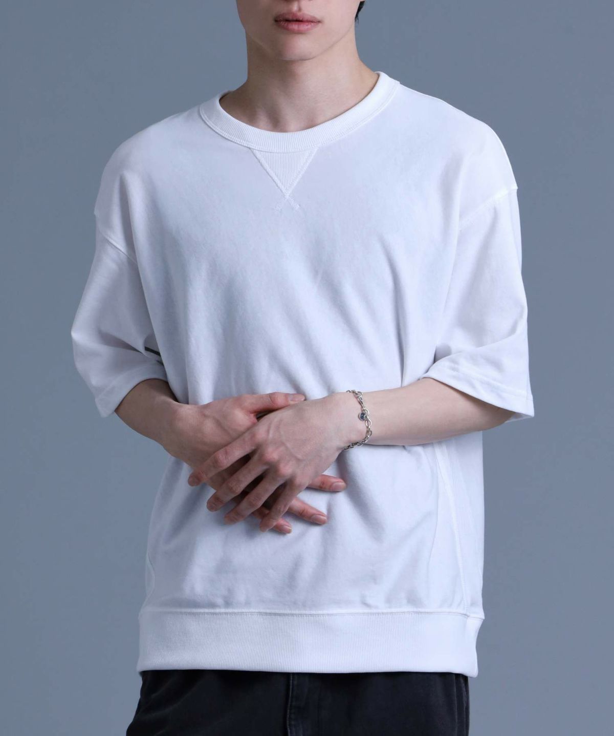 ボリュームチェーンブレスレット/LEO/シルバー925