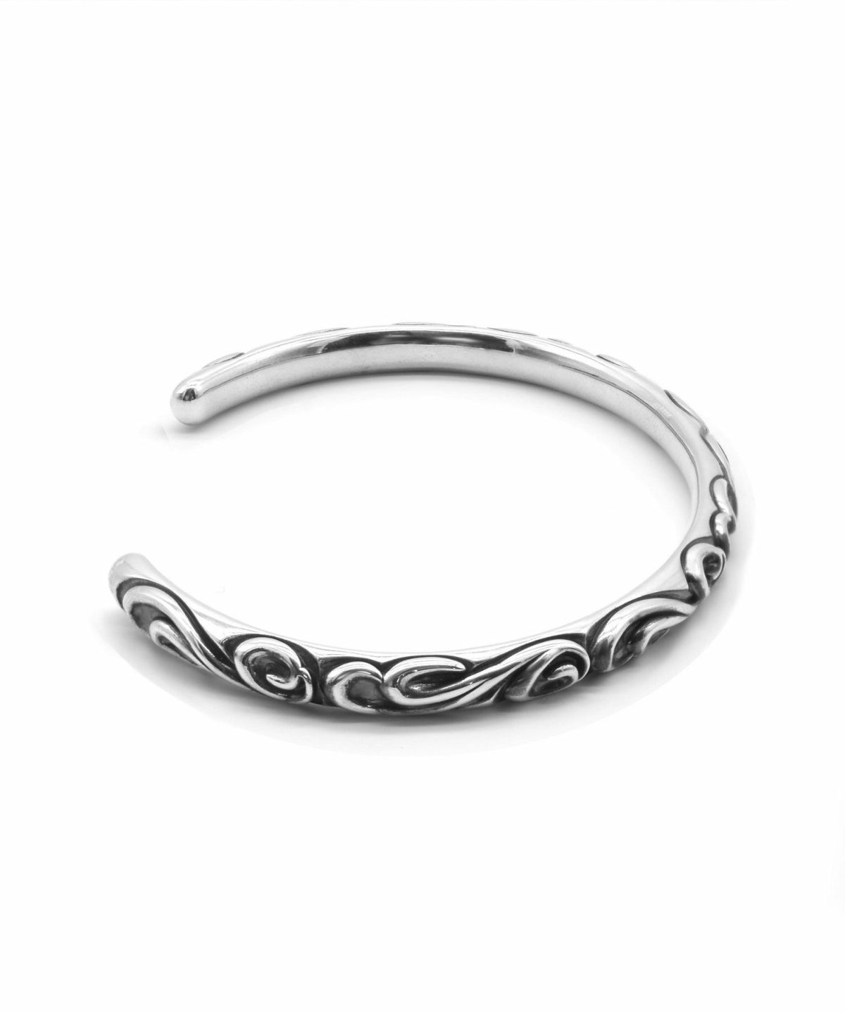 タテガミスクロールバングル/シルバー925