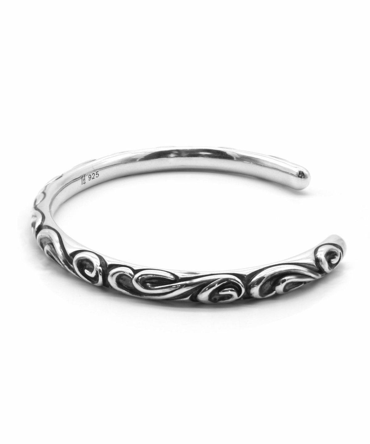 タテガミスクロールバングル/シルバー925