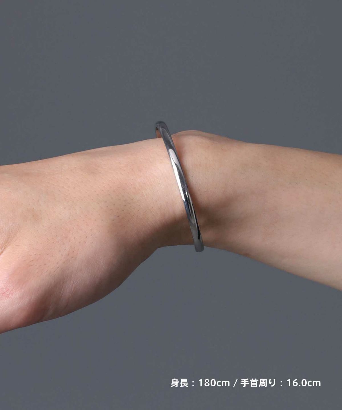 【限定展開】ラウンドバングル/サージカルステンレス316L（金属アレルギー対応）