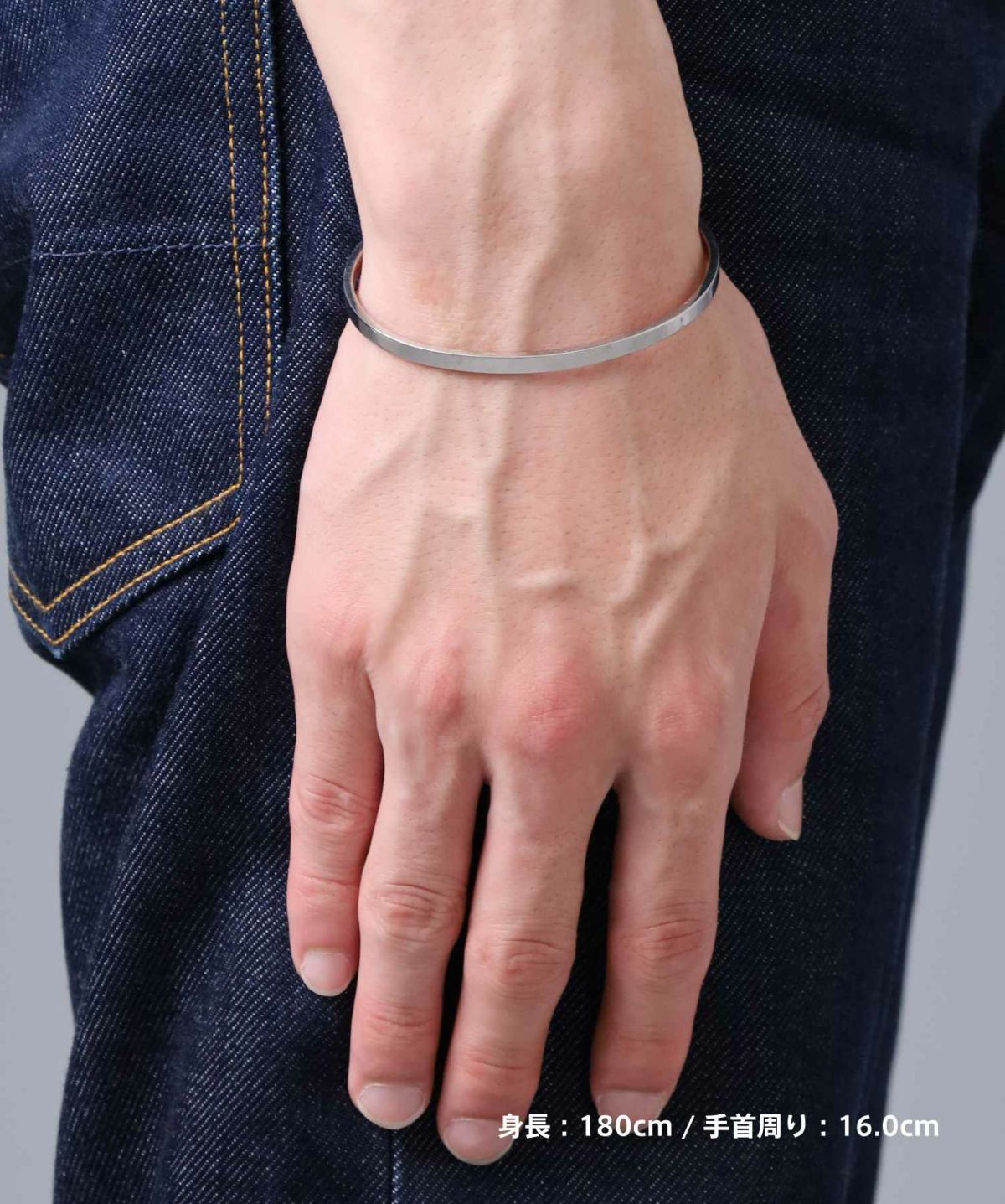 【WEB限定】スクエアバングル/サージカルステンレス316L（金属アレルギー対応）