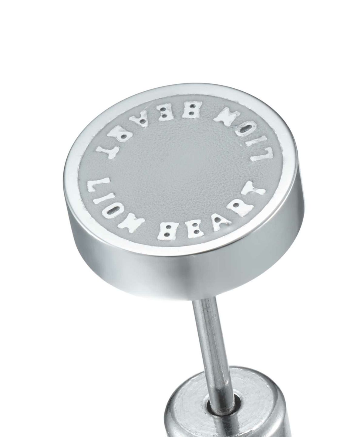 【WEB限定】サークルコインスタッズピアス/シルバー×グレー/サージカルステンレス316L（金属アレルギー対応）