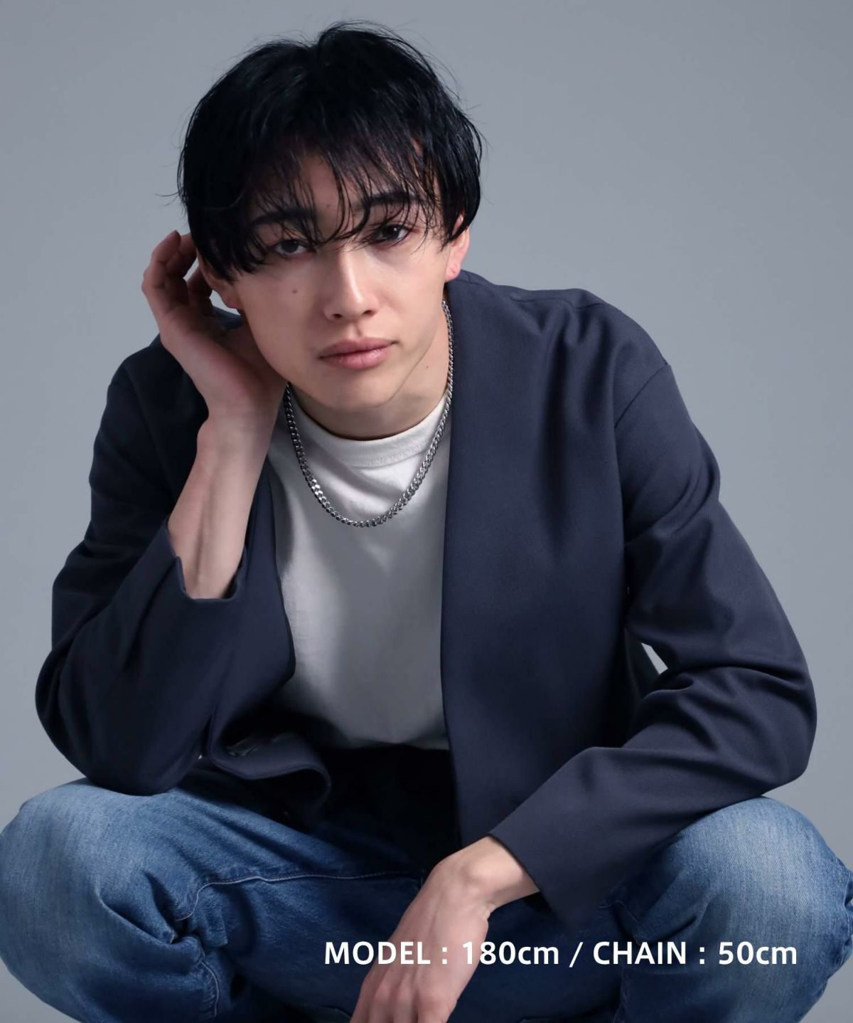 【WEB限定】ボリュームチェーンネックレス/カット喜平0.69cm/サージカルステンレス316L（金属アレルギー対応）