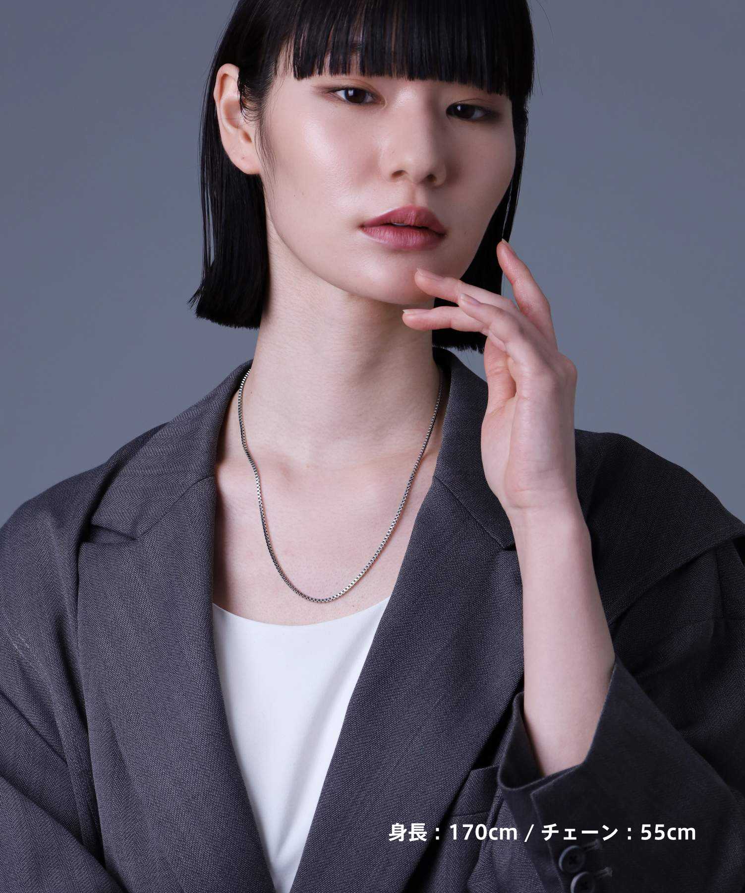 【WEB限定】slenderyチェーンネックレス/ベネチアンチェーン/シルバー/サージカルステンレス316L（金属アレルギー対応）