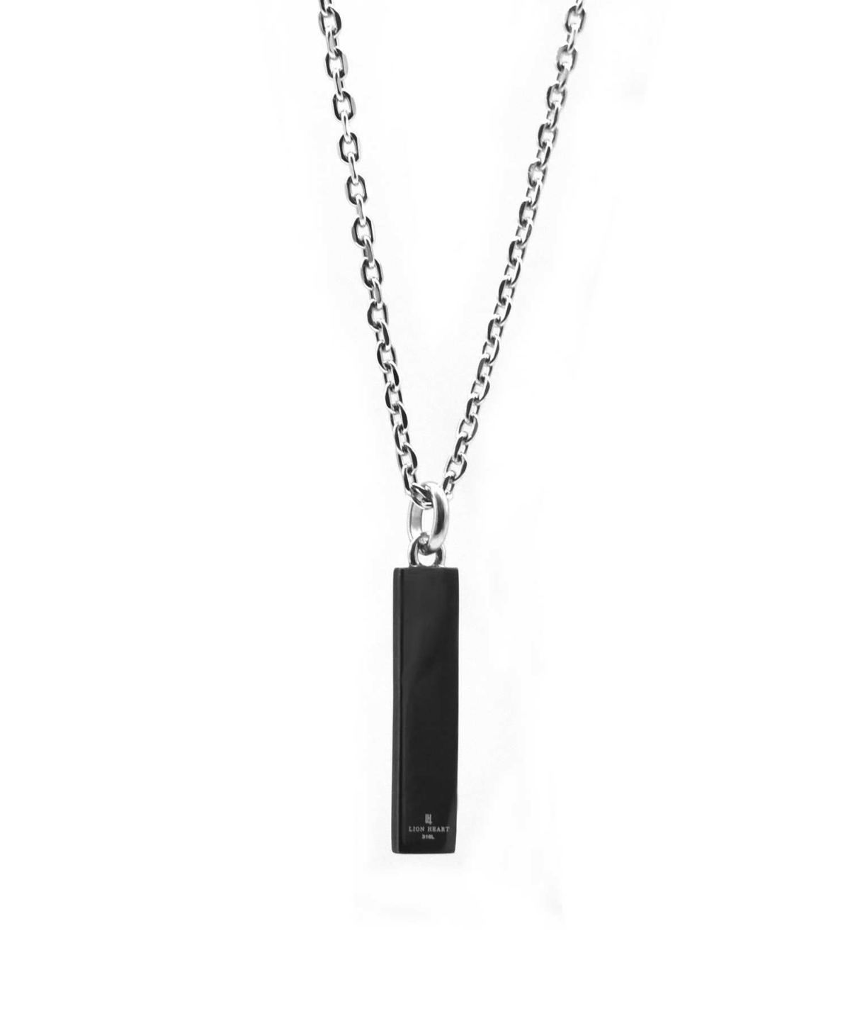 【WEB限定】トライネックレス/サンドプレート/シルバー×ブラック/サージカルステンレス316L（金属アレルギー対応）