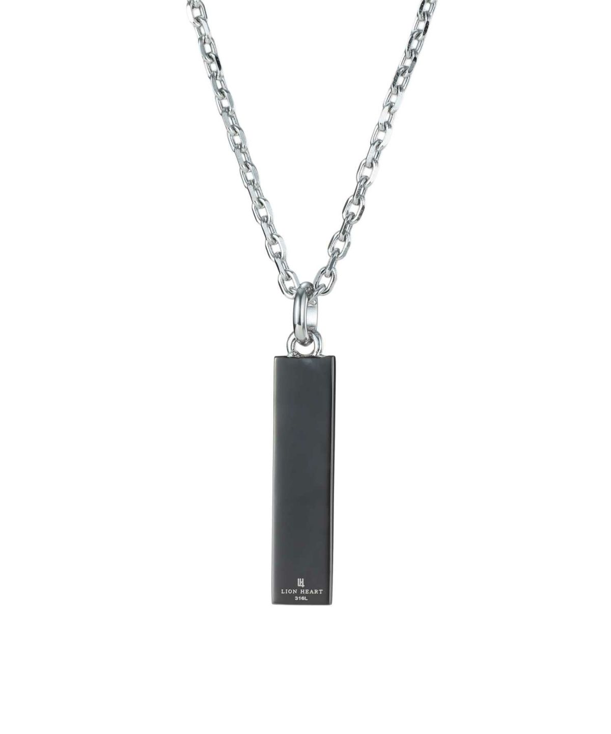 【WEB限定】トライネックレス/サンドプレート/シルバー×ブラック/サージカルステンレス316L（金属アレルギー対応）