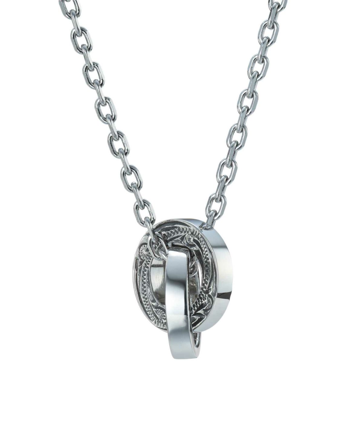 【WEB限定】ハワイアンダブルリングネックレス/サージカルステンレス316L（金属アレルギー対応）