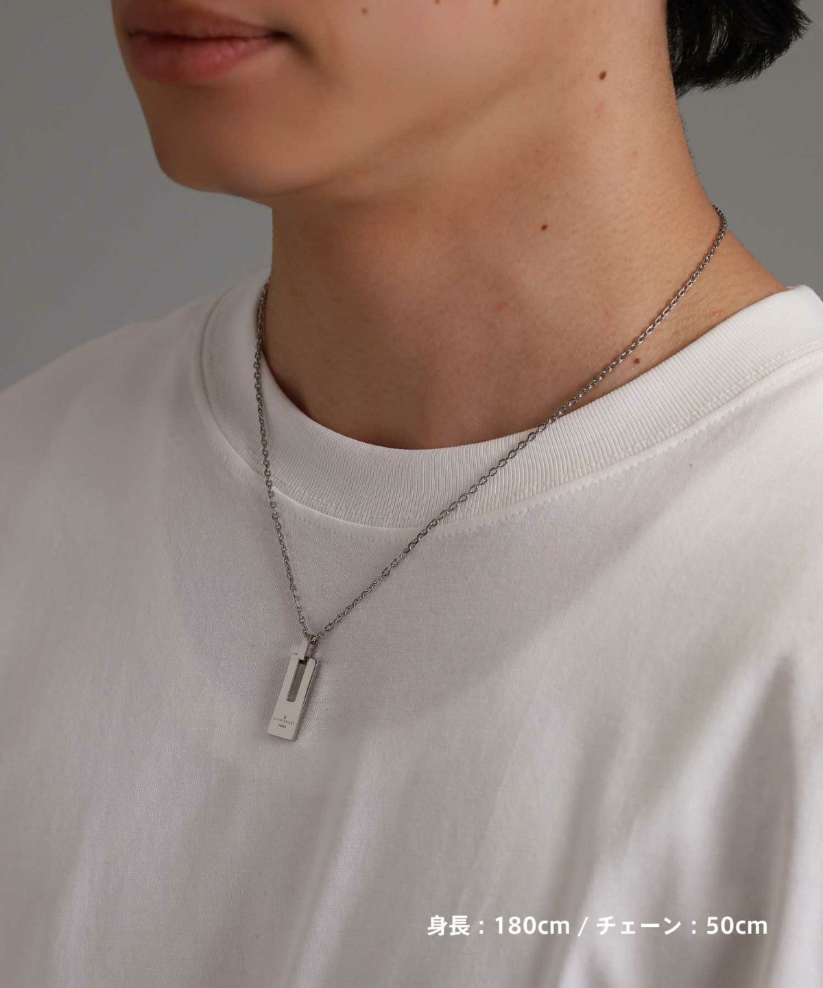 【WEB限定】デントプレートネックレス/サージカルステンレス316L（金属アレルギー対応）
