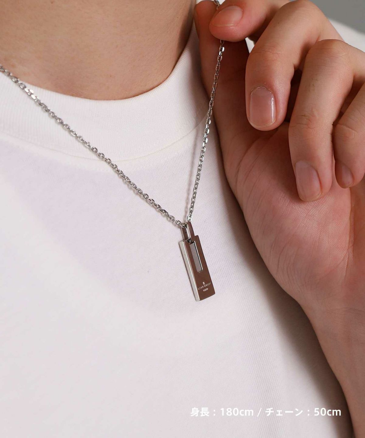 【WEB限定】デントプレートネックレス/サージカルステンレス316L（金属アレルギー対応）