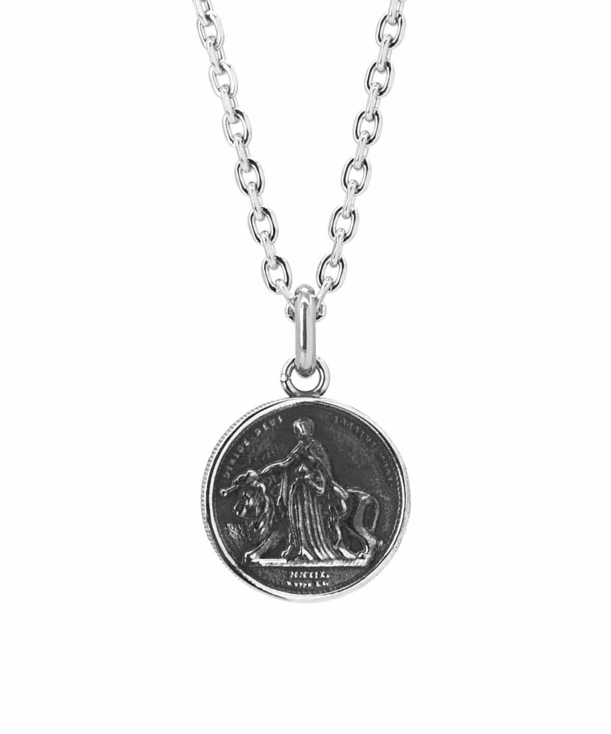 【WEB限定】ウナ＆ライオンコインネックレス/サージカルステンレス316L（金属アレルギー対応）