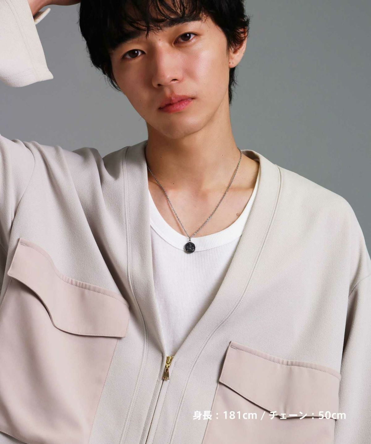 【WEB限定】ウナ＆ライオンコインネックレス/サージカルステンレス316L（金属アレルギー対応）