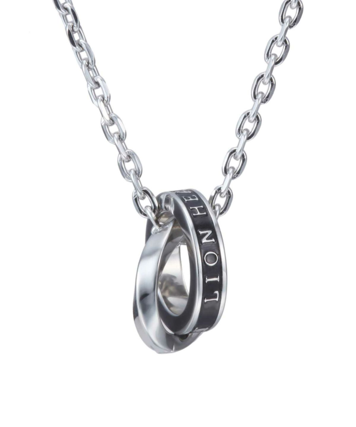 【WEB限定】ロゴダブルリングネックレス/サージカルステンレス316L（金属アレルギー対応）