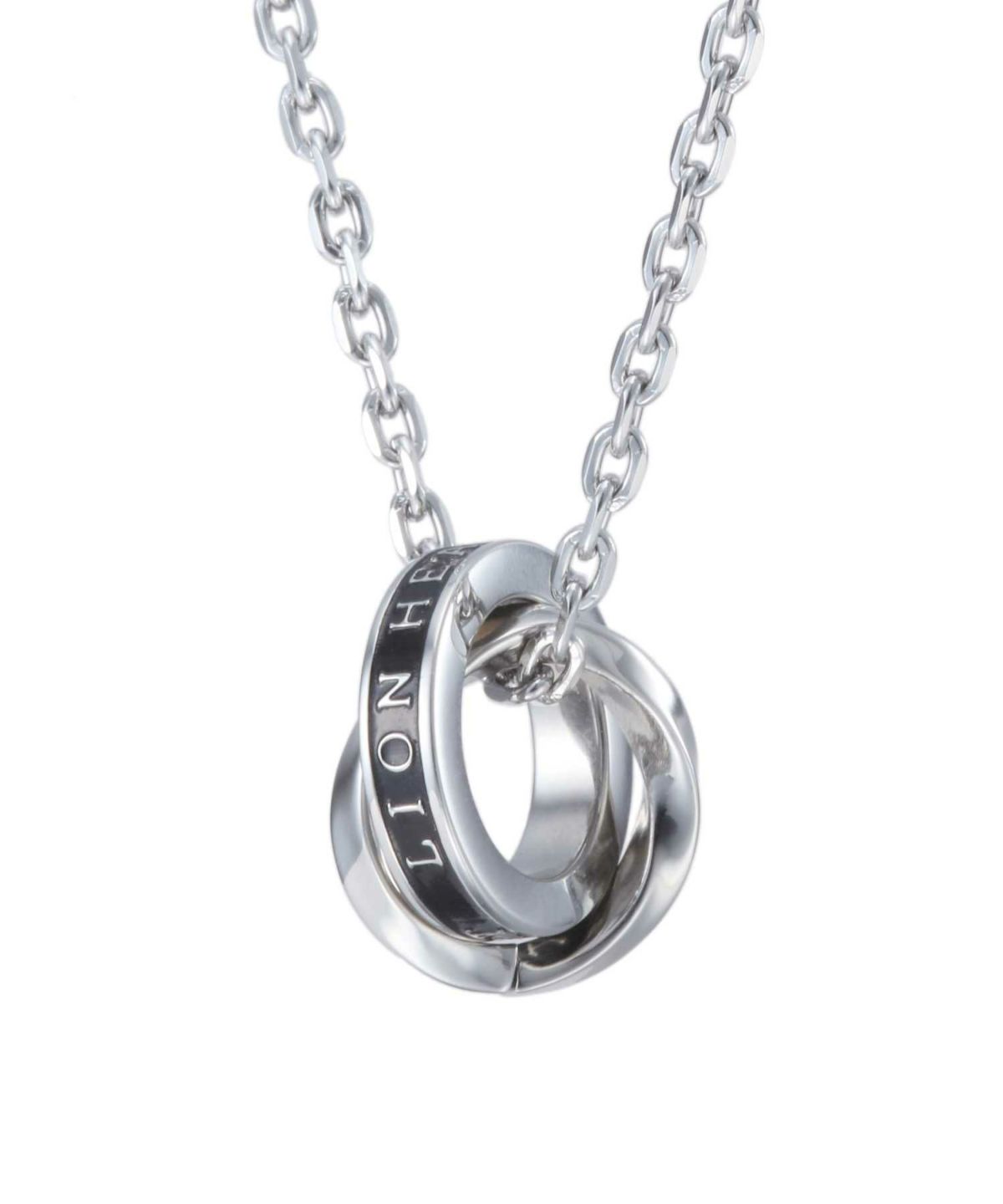 【WEB限定】ロゴダブルリングネックレス/サージカルステンレス316L（金属アレルギー対応）