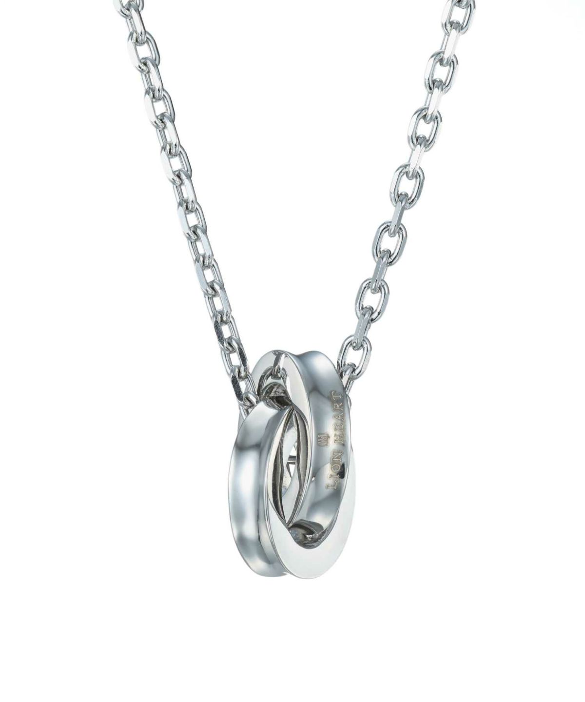 【WEB限定】リバースラウンドダブルリングネックレス/サージカルステンレス316L（金属アレルギー対応）