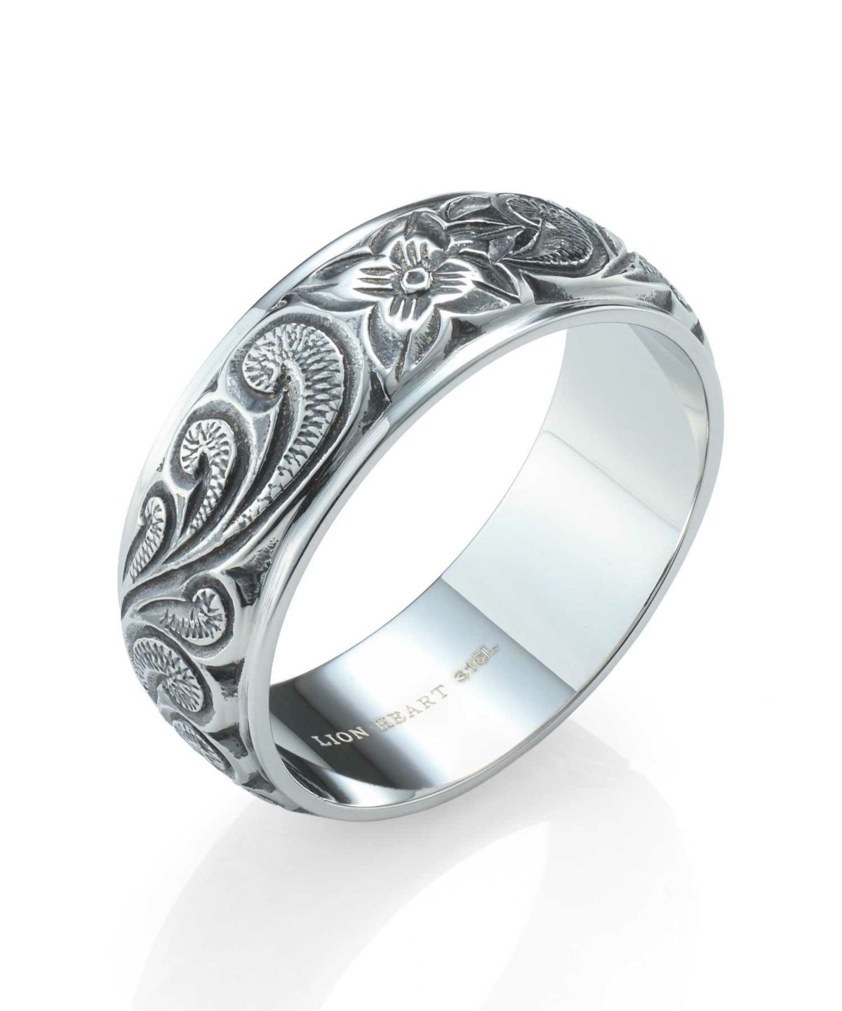 【限定展開】ワイドハワイアンリング/シルバー/サージカルステンレス316L（金属アレルギー対応）