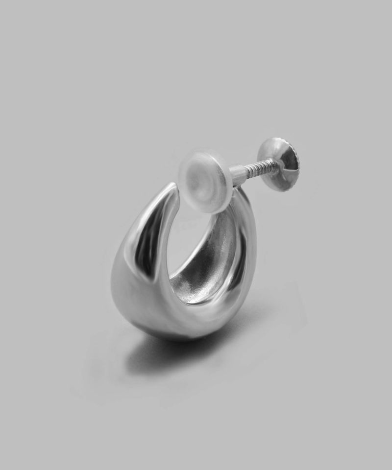 シルバー925 Sterling ティアドロップピアス/軽研磨仕上げ/両耳 シルバー925 Sterling ティアドロップピアス/軽研磨仕上げ/両耳 染る