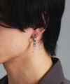  クロッシングピアス/スパイクドロップ/シルバー925