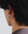  クロッシングピアス/スパイクドロップ/シルバー925